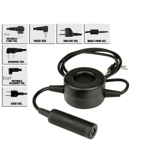 Kenwood Yasue Motorola Military Radios Element TCI Tactical PTT Headphone Adaptor