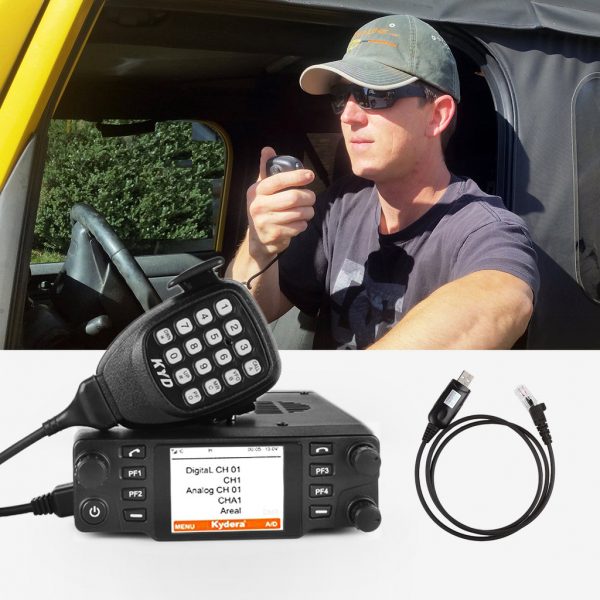 Kydera CDM-550H Radio UHF 40W 25KM Digital Vehicle Radio DMR Car Transceiver 