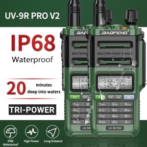 2023 NEW Arrival 2PCS Baofeng UV-9R PRO V2 Two way Radios