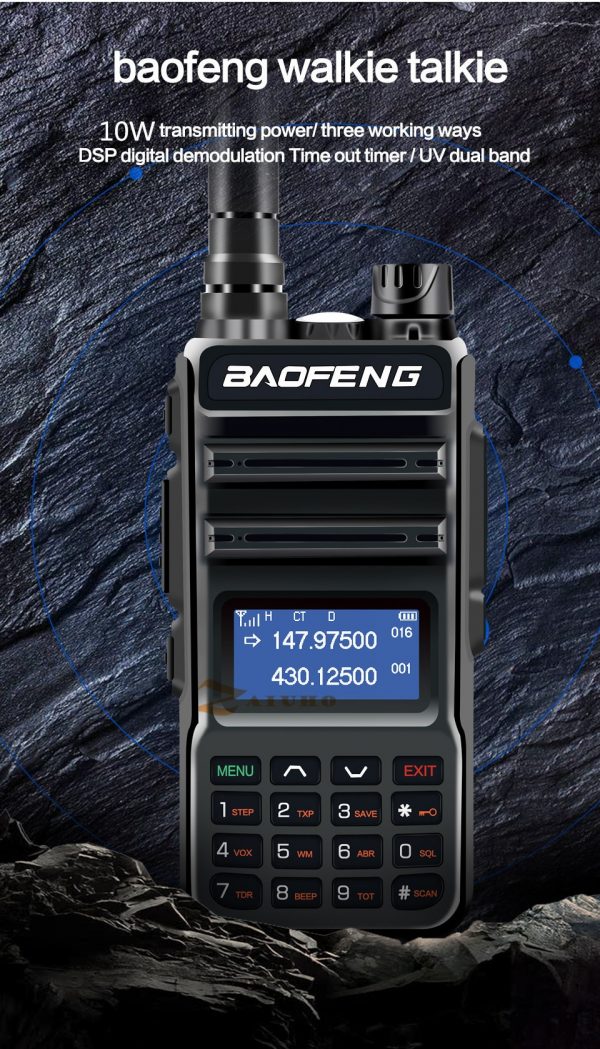 Long Range 10W Walkie Talkie Baofeng UV10R Pro Two Way Radio - Image 4