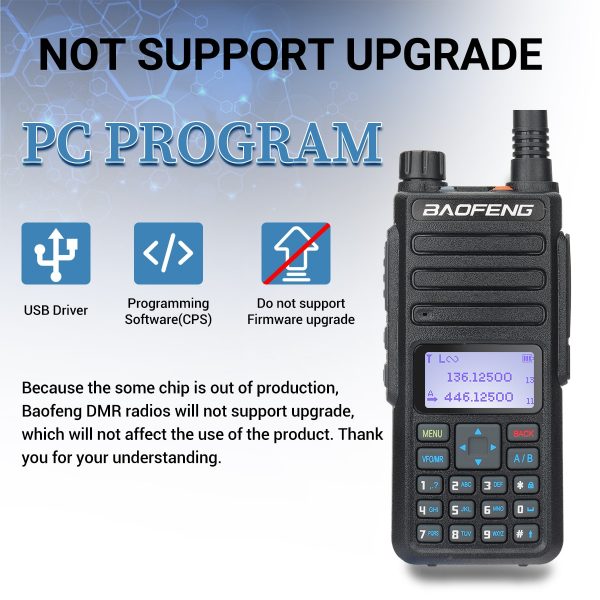 Walkie Talkie Baofeng DM-1801 Updated Dual Band Digital Radio - Image 2