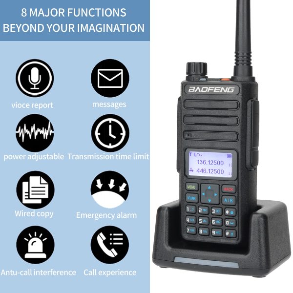 Walkie Talkie Baofeng DM-1801 Updated Dual Band Digital Radio - Image 3