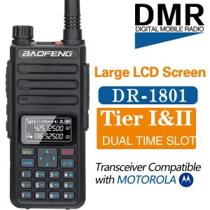 Walkie Talkie Baofeng DM-1801 Updated Dual Band Digital Radio