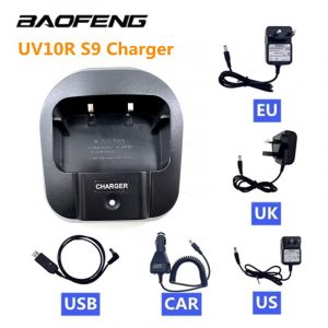 2-Way Radio Accessories Baofeng UV10R UVS9 Car Battery Charger EU/US/UK/USB