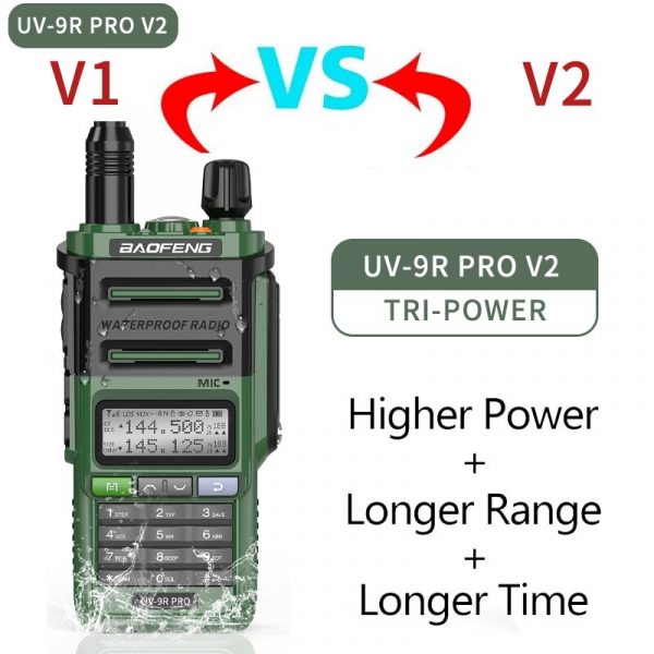 2023 Baofeng UV9R Pro V2 Waterproof IP68 10W Walkie Talkie - Image 2