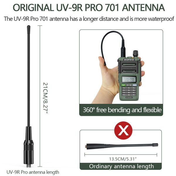 2023 Baofeng UV9R Pro V2 Waterproof IP68 10W Walkie Talkie - Image 4