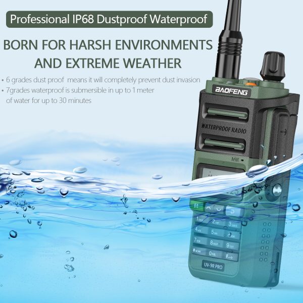 2023 Baofeng UV9R Pro V2 Waterproof IP68 10W Walkie Talkie - Image 5