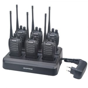 Baofeng Walkie Talkie Accessories 6 Pocket Multi Unit Charger