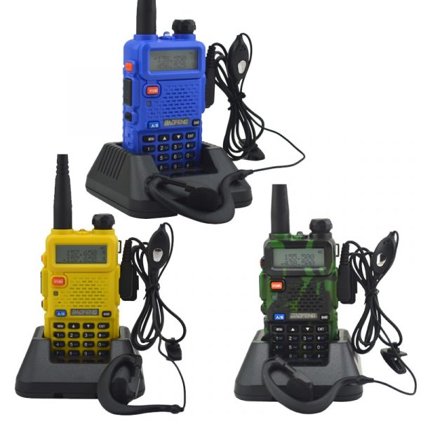 Walkie Talkie Baofeng UV-5R Dualband Two Way Radio VHF/UHF 136-174MHz & 400-520MHz FM Portable Transceiver with Earpiece - Image 3