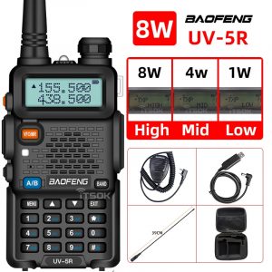 Dual Band Walkie Talkie Baofeng UV5R 8W Version 5W Version