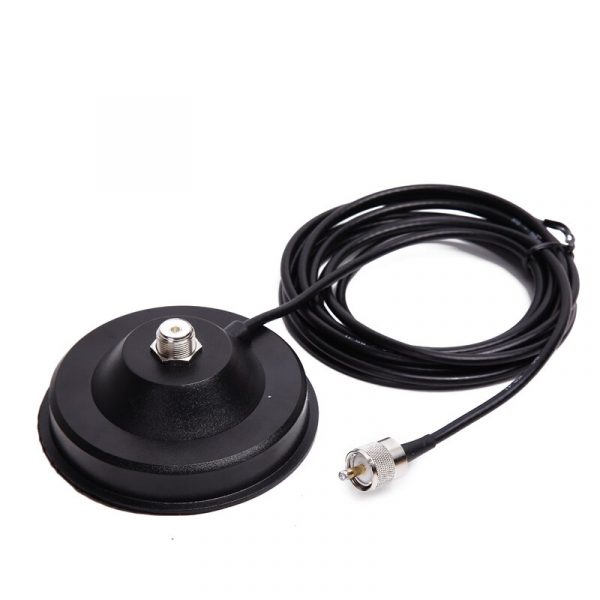 Big 12CM Magnetic Mount Base 5M Extension Coaxial Cable for Baofeng MOTOROLA YAESU ICOM KENWOOD TYT QYT QYT kt-7900d Baojie BJ-218 Mobile Radio Antenna