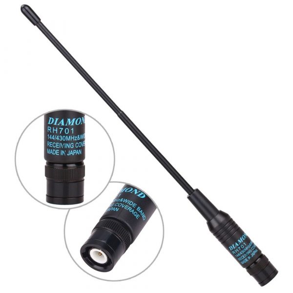 Two-way Radios Icom Kenwood Motorola Vertex Standard Diamond RH701 BNC Dual Band Soft Antenna - Image 2