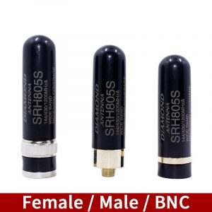 Mini Diamond Antenna SRH805S SMA Female Male BNC for Kenwood Motorola TYT Vertex Standard Yaesu Baofeng