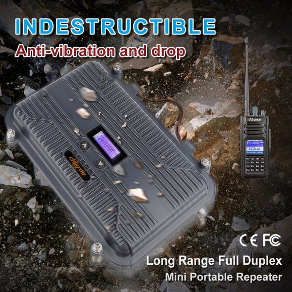 10W Mini Repeater IP67 Waterproof Long or Short Antenna 15km UHF Repeater Amateur Radio Repeater - Image 2