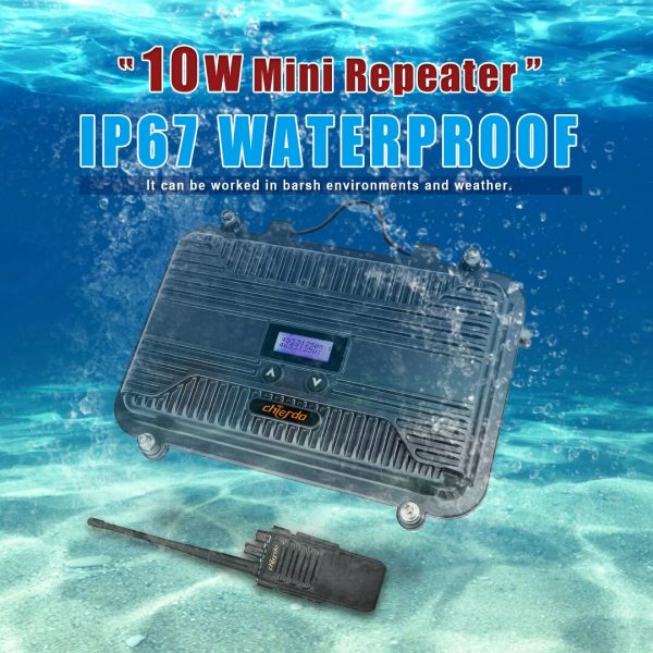 10W Mini Repeater IP67 Waterproof Long or Short Antenna 15km UHF Repeater Amateur Radio Repeater - Image 3