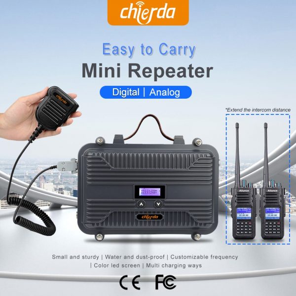 10W Mini Repeater IP67 Waterproof Long or Short Antenna 15km UHF Repeater Amateur Radio Repeater - Image 4