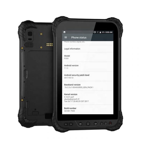 4G LTE 8 Inch Dual SIM QCOM P300 PLUS Android 10 Rugged Tablet PC - Image 2