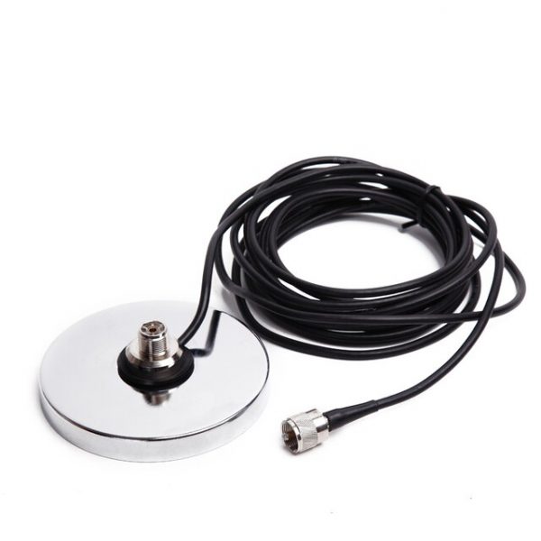 Black Silver NB-120 for Mobile Vehicle Radio Antenna 5M Coaxial Cable Magnetic Mount - Image 2