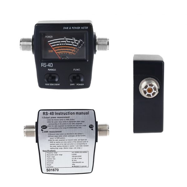 Walkie Talkie Accessories NISSEI RS40 Power SWR Meter 200W - Image 2