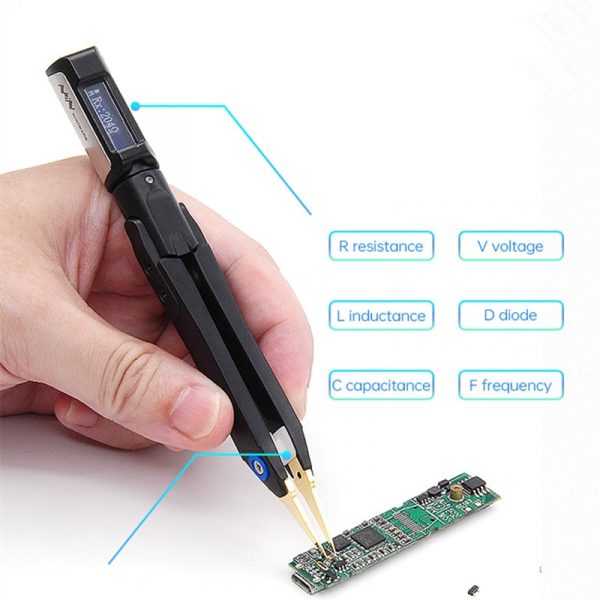 Mini DT71 Digital Tweezers 7 in 1 Smart Tweezers Measure LCRDVF Singal Generator - Image 2