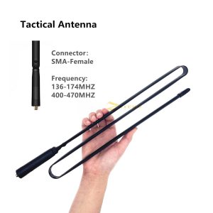 VHF UHF Walkie Talkie Foldable CS Tactical SMA-Female Antenna