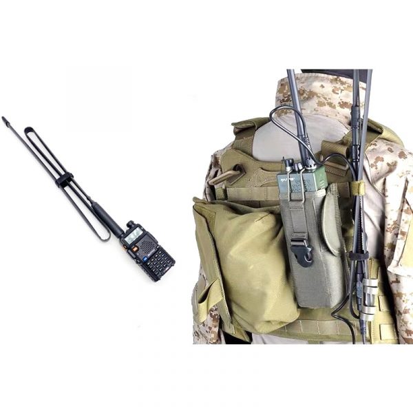 VHF UHF Walkie Talkie Foldable CS Tactical SMA-Female Antenna - Image 4