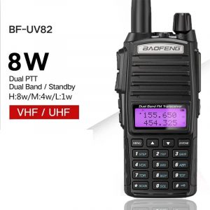 Upgrade 8W Baofeng UV82 10KM Dual PTT Ham Radios