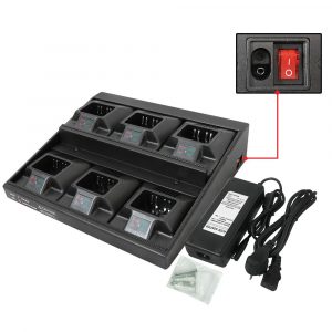 Motorola Six-Way Multi Charger for GP328 GP340 HT750 HT1250 PRO7150 MTX850 etcRadios