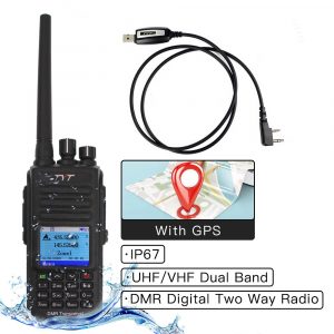 TYT MD-UV390 Walkie Talkie IP67 Waterproof Dual Band Radio MD-390 VHF UHF Digital DMR Two Way Radio Dual Time Dlot Transceiver