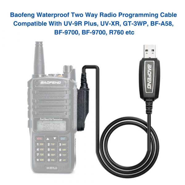 Upgrade Baofeng UV-9R Programming Cable for UV-XR GT-3WP UV-5S Chip Radios