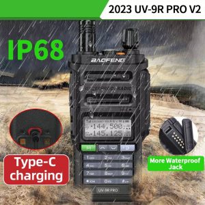 2023 Baofeng UV-9R Pro V1 V2 Waterproof IP68 Walkie Talkie