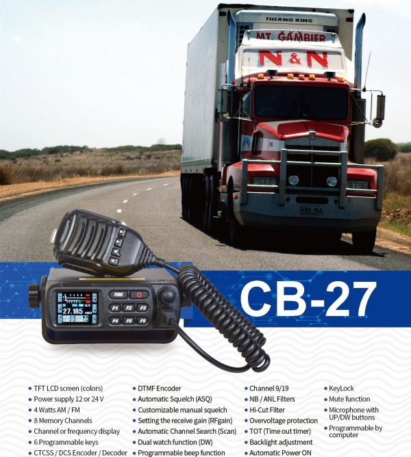 Hotselling Cheap Small Car CB-27 CB Radios QYT CB-27 Citizen Band Mobile Transceiver