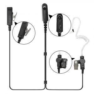2-Wire Surveillance Kit Headset Microphone For Motorola Radio