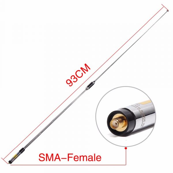 2PCS  Dual Band SMA-Female/SMA-Male/BNC Telescopic Antenna RH-770 Harvest for Walkie Talkie - Image 3