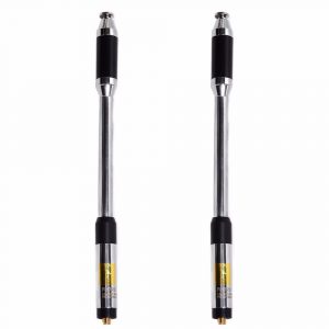 2PCS  Dual Band SMA-Female/SMA-Male/BNC Telescopic Antenna RH-770 Harvest for Walkie Talkie