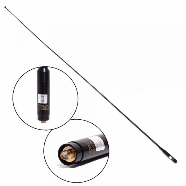 Kenwood Harvest RH660S Antenna SMA Female Male BNC High Gain Dual Band 144/430MHz Telescopic Antenna - Image 3
