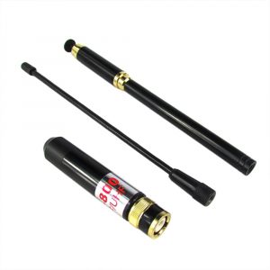 for Kenwood TYT HYT ICOM YAESU Walkie Talkie BNC Telescopic Dual Band Antennna
