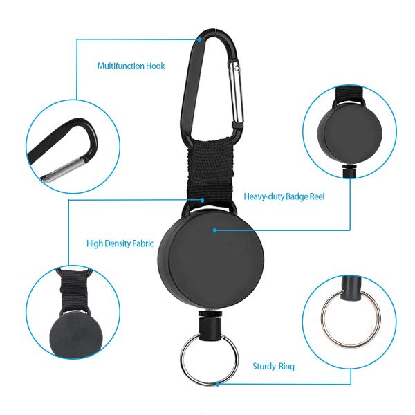 Baofeng Retractable Chain for Baofeng UV5R UV-82 UV-9R Plus Pro Walkie Talkie - Image 3