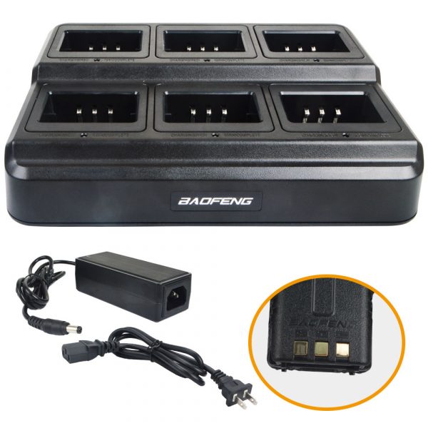 Cheap Intelligent Charger Six Way Charger Baofeng UV5R Series UV-5RA UV-5RB UV-5RE Plus - Image 2