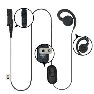 for Motorola XPR3300 XPR3500 HKLN4436A Black Walkie Talkie Earpiece