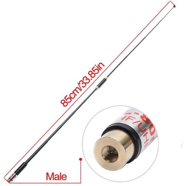 Harvest AL800 SMA-Male Telescopic Antenna for WOUXUN  TYT TH-UV8000D/E BAOFENG Walkie Talkie - Image 3