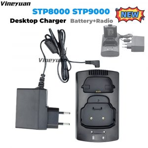 NEW Desktop Battery Charger Base for Sepura STP8000 STP8038 SEP8040 STP8240 STP8100 STP8200 STP9000 SC20 Two Way Radios Charger