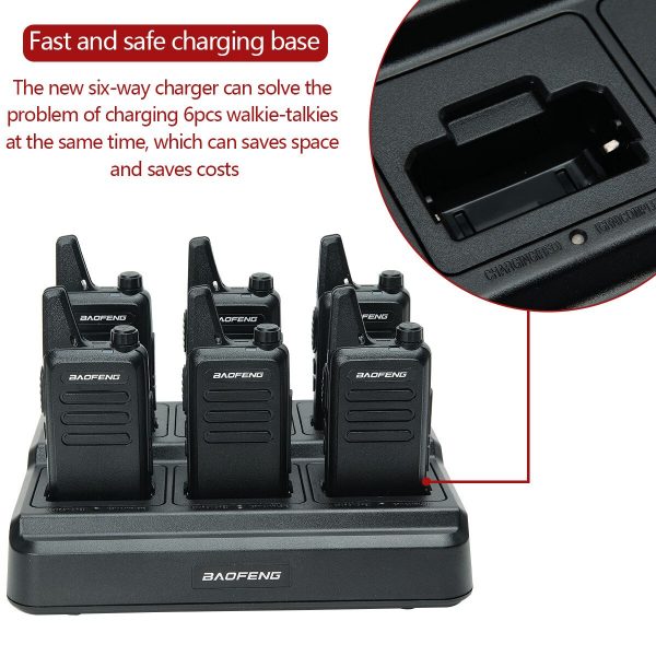Original T20 Six Way Charger for Baofeng BF-T20 Walkie Talkie Intelligent Multi-charger for T20 Amateur Two Way Radio - Image 2
