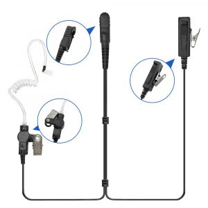 Compatible with Motorola Walkie Talkie 2-Wire Mic Headset
