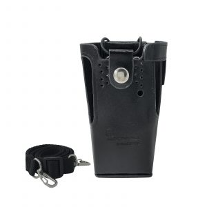 Walkie Talkie Leather Case for Motorola GP340 HT750 Carrying Holder Holster