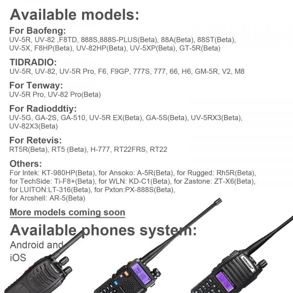 Walkie Talkie Wireless Programmer Phone APP Programming - Image 7