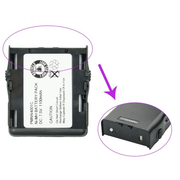 1100mAh PMMN4001C Replacement Battery for Motorola PMMN4013 PMNN4000 GP68 GP688 - Image 5
