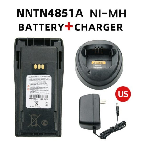 With Charger NNTN4851A Battery for Motorola CP150 CP140 CP160 CP180 CP250 GP3688 GP3188 Replacement NNTN4496 Battery - Image 4