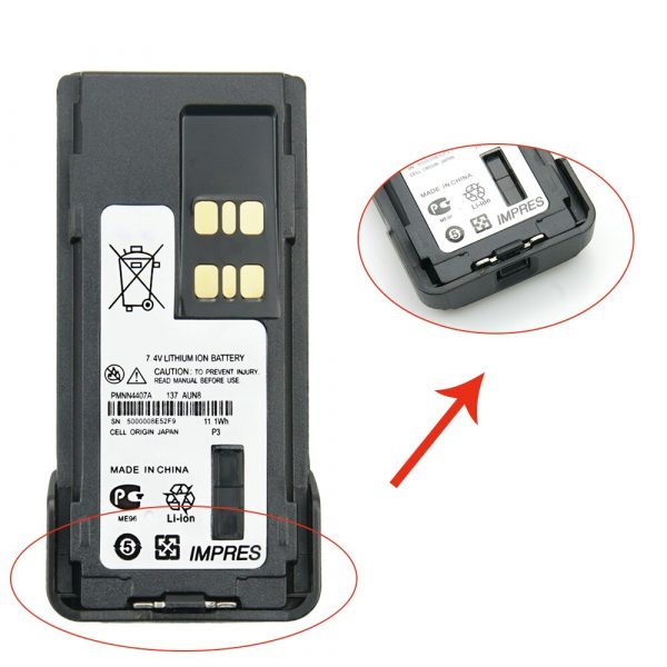 Motorola IMPRES PMNN4407A Battery for Motorola XPR3300 XPR3500 XPR7350 XPR7380 XPR7580 Radio - Image 5