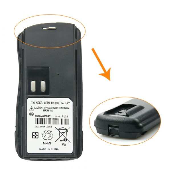 Motorola PMNN4063 Battery for Motorola GP2000 GP2000S SP66 P020 P030 CP125 VL130 AXU4100 AXV5100 Two Way Rad - Image 4